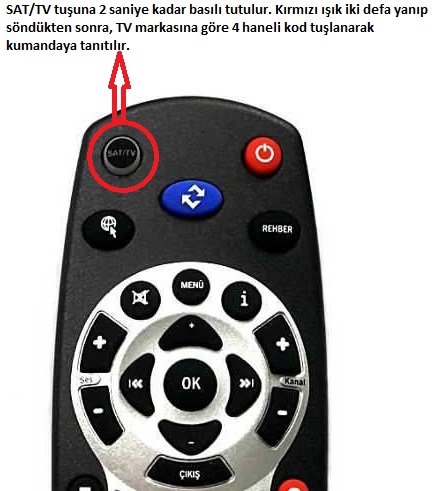 Digiturk Akıllı Kumanda Kodları